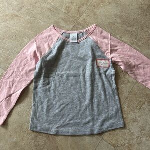 Pink and Gray Kids Raglan Shirt